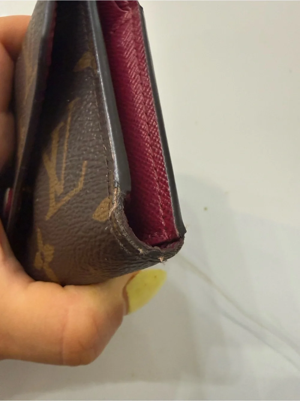 Louis Vuitton Monogram Envelope Compact Wallet in Brown and Gold
